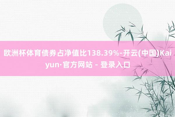 欧洲杯体育债券占净值比138.39%-开云(中国)Kaiyun·官方网站 - 登录入口