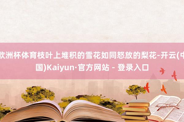 欧洲杯体育枝叶上堆积的雪花如同怒放的梨花-开云(中国)Kaiyun·官方网站 - 登录入口