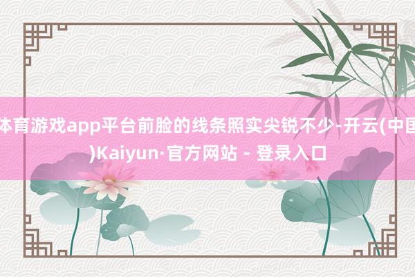 体育游戏app平台前脸的线条照实尖锐不少-开云(中国)Kaiyun·官方网站 - 登录入口