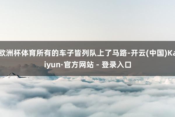 欧洲杯体育所有的车子皆列队上了马路-开云(中国)Kaiyun·官方网站 - 登录入口