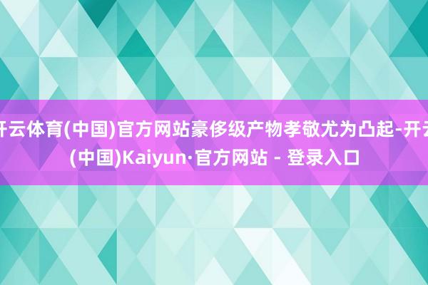 开云体育(中国)官方网站豪侈级产物孝敬尤为凸起-开云(中国)Kaiyun·官方网站 - 登录入口