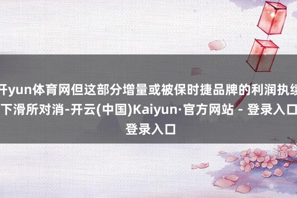 开yun体育网但这部分增量或被保时捷品牌的利润执续下滑所对消-开云(中国)Kaiyun·官方网站 - 登录入口