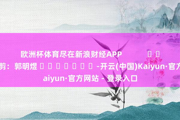 欧洲杯体育尽在新浪财经APP 包袱裁剪:郭明煜 -开云(中国)Kaiyun·官方网站 - 登录入口