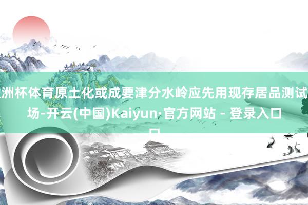 欧洲杯体育原土化或成要津分水岭应先用现存居品测试商场-开云(中国)Kaiyun·官方网站 - 登录入口